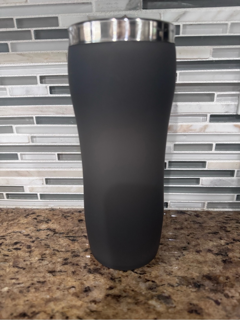 Matte Black Insulated Travel Tumbler - Home Accents
